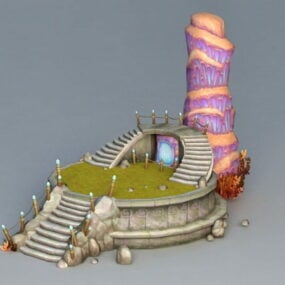 Magisches Turmportal 3D-Modell