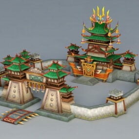 Fighting Game Arena 3d model