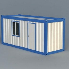 3д модель транспортного контейнерного помещения