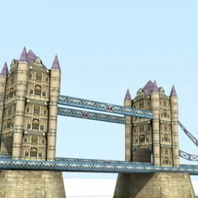 लंदन टावर ब्रिज 3डी मॉडल
