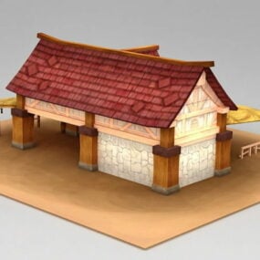 Ancient Horse Stable 3d model