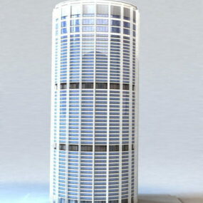 Rundes Gebäude 3D-Modell