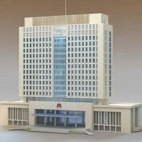 Chinese Police Headquarter 3d model