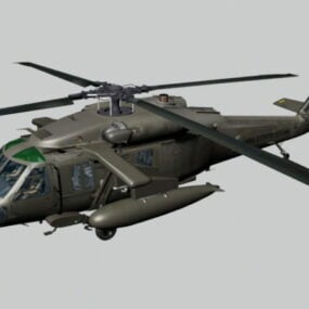 Uh-60 Black Hawk Helicopter 3d-modell