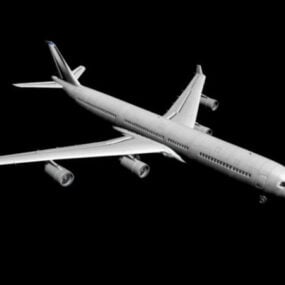 Airbus A340 Jet Airliner דגם 3D