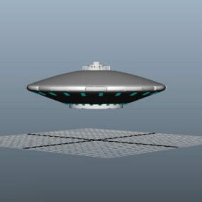 Ufo Alien rymdskepp 3d-modell
