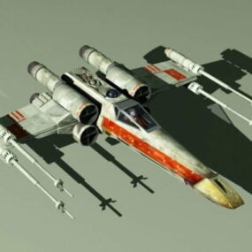 3D model X-wing Starfighter Rig