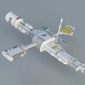 3D-Modell der Subraum-Relaisstation der Sternenflotte