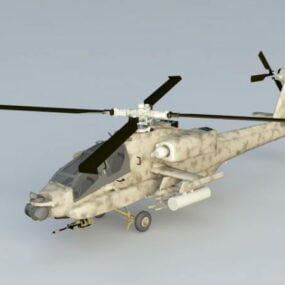 阿帕奇直升机3d模型