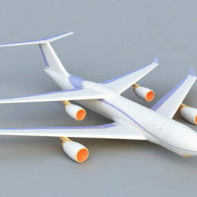 Framtida flygplan 3d-modell