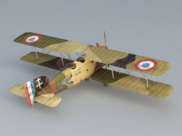 Ww1 Breguet 14 French Biplane Bomber