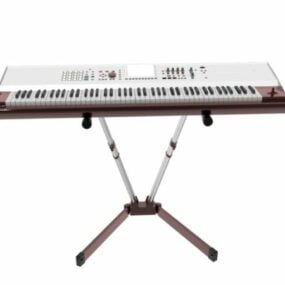 Elektronisk orgel 3d-modell