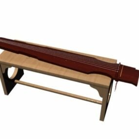 Modelo 7D Guzheng chinês de 3 cordas