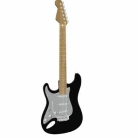 Mô hình đàn guitar điện 3d