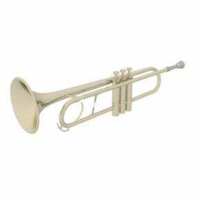 Piccolo Trumpet 3d-modell