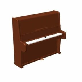 Acoustic Upright Piano 3d model