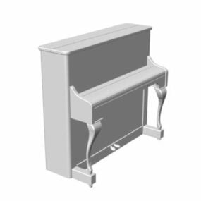 Schiller Upright Piano 3d model