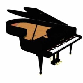 Model 3D dużego fortepianu