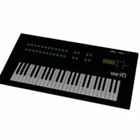 Yamaha Dx-100 Keyboard 3d-modell