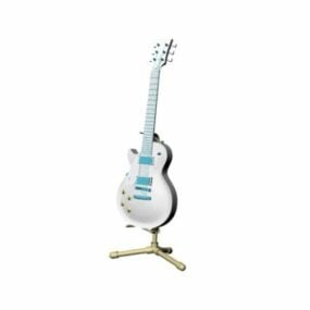 Modello 3d di chitarra elettroacustica