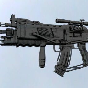 3д модель тактической штурмовой винтовки