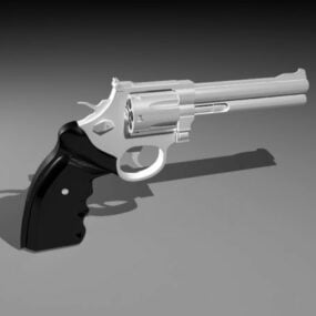 3д модель научно-фантастического револьвера