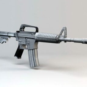 Low Poly M4a1 Carbine 3d-modell