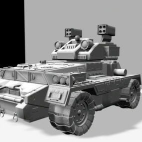 نموذج ثلاثي الأبعاد للمركبة القتالية الأرضية المستقبلية