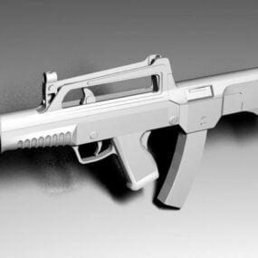 유형 05 억제 기관단총 3d 모델