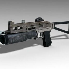 Fusil de chasse futuriste modèle 3D