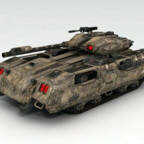Science-Fiction-Panzer-3D-Modell