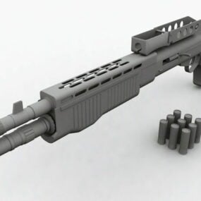 Mô hình 12d súng ngắn Spas-3