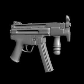 Maskinpistol 3d-modell