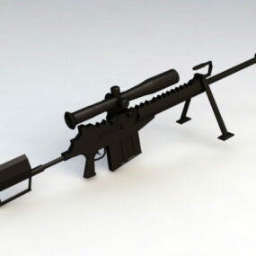 50 Cal Sniper Rifle 3d model