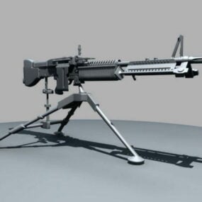 Mô hình súng máy M60 3d