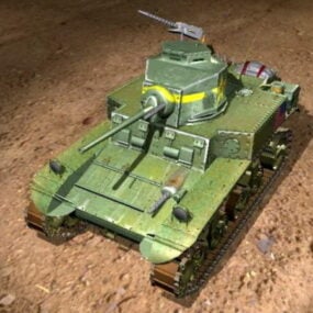3D model moderního amerického tanku
