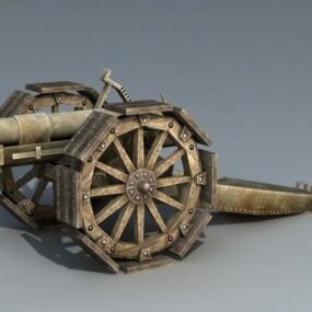 Artillerie Vintage modèle 3D