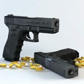 Glock-17 Pistole 3D-Modell