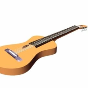 Modelo 3d de guitarra romântica