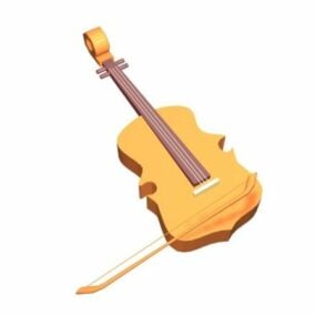 Plywood violin 3d-modell