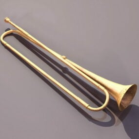 Naturlig trompet 3d-model