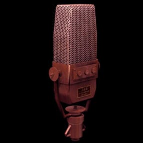 Modello 3d del microfono elettrete