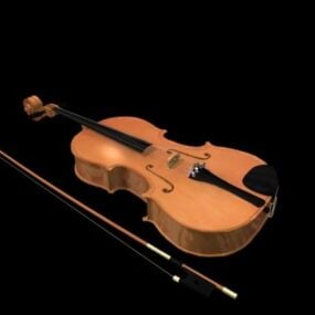 Gammel fiolin 3d-modell