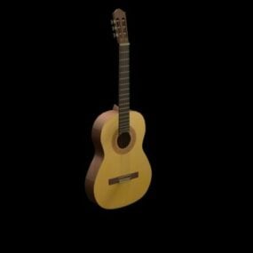Modelo 3d de guitarra espanhola