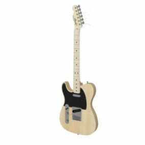 Modello 3d della chitarra elettrica Fender Telecaster