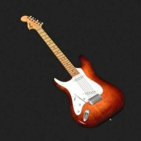 Modello 3d della chitarra elettrica Godin