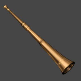 Modelo 3D Vuvuzela de latão moderno