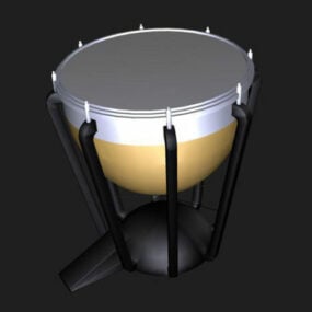 Müzik Grubu Bateri Seti 3D model