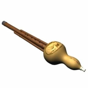 Китайська флейта з гарбуза 3d модель