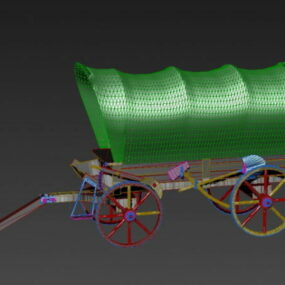 Covered Wagon 3d model